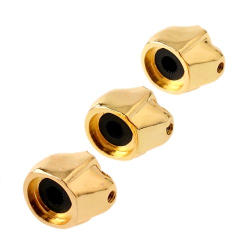 4pcs Gold Electric Guitar Volume & Tone Control Knobs with Skull Head Design - Includes Wrench for Easy Installation - Perfect for Rock, Metal & Custom Guitar Upgrades