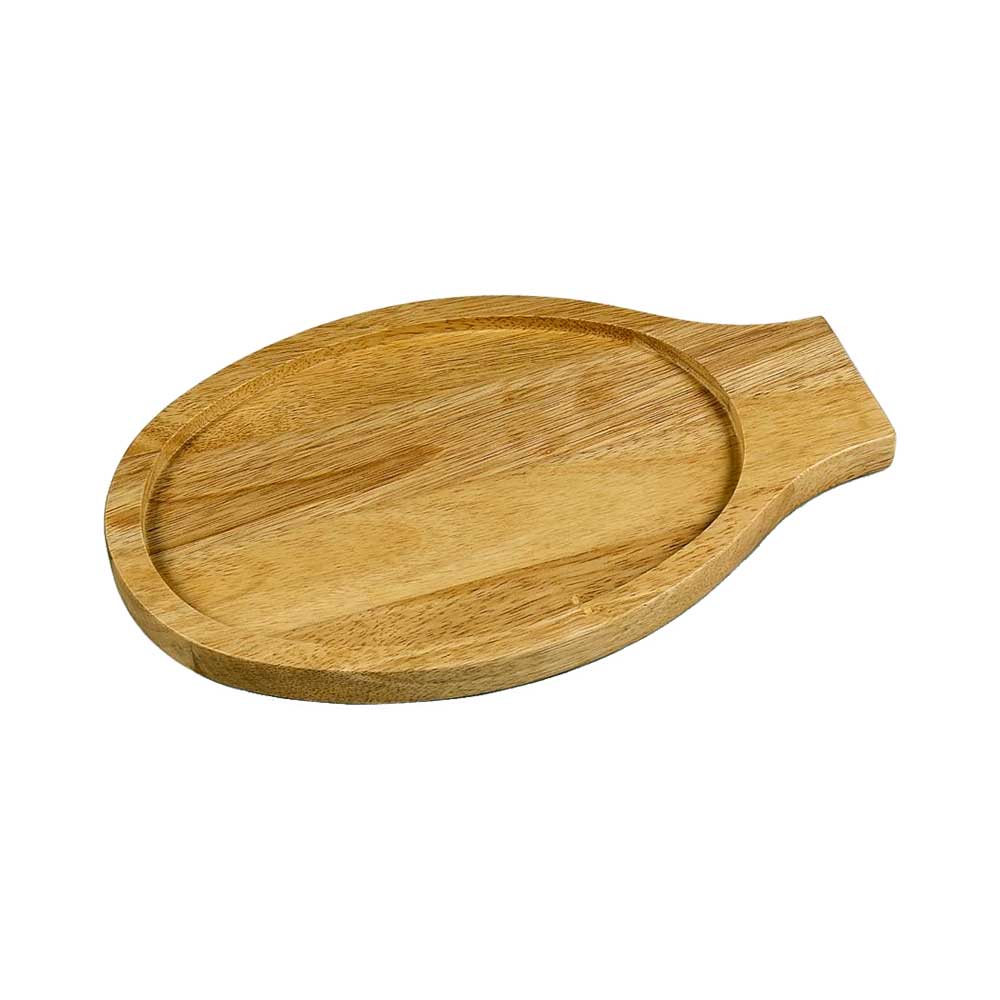 Browne BG78U Wooden Oval Serving Trivet - Heat Resistant Wood Trivet for Hot Dishes - 12.5