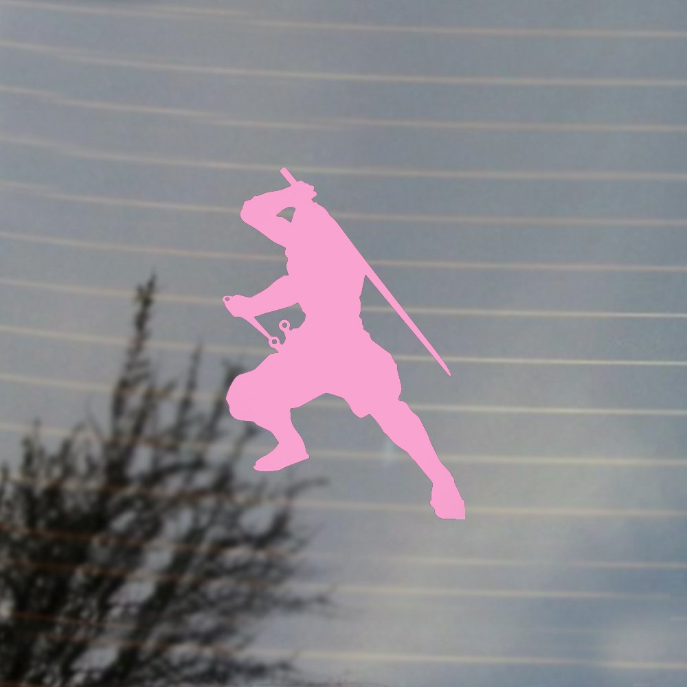 Japanese Ninja Vinyl Decal for Cosplay & Fan Gear - Bubblegum Pink - Perfect for Laptops, Cars, Walls & DIY Projects
