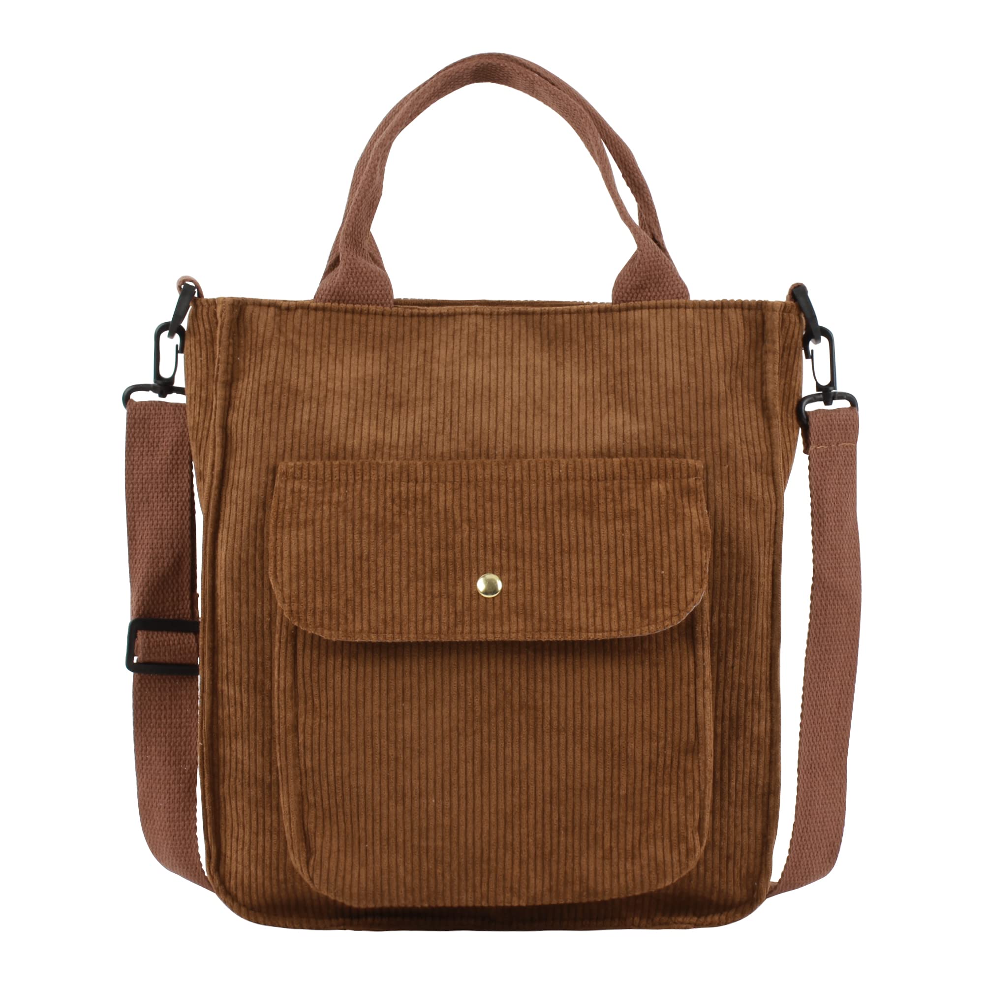 Stylish Women's Corduroy Tote Bag - Large Crossbody Shoulder Purse for Casual Use, Shopping & Daily Essentials | Perfect for Work, Travel & Outings