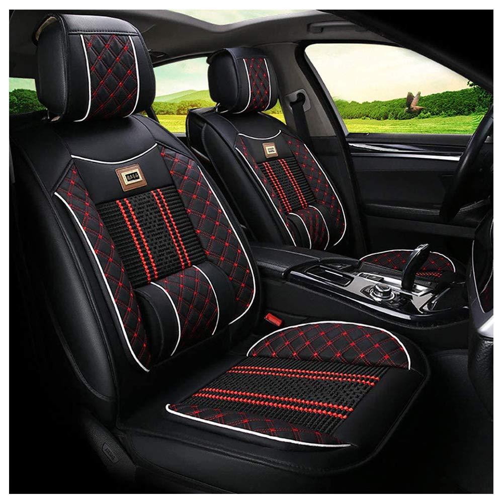 Premium PU Leather Car Seat Covers for Toyota RAV4, Corolla, Camry - Universal Fit, Black - Protect & Upgrade Your Car Interior | Perfect for Daily Commute, Road Trips & Family Travel