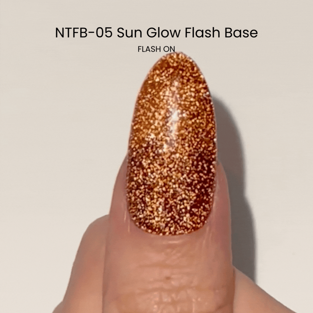 Nail Thoughts NTFB 05 Sun Glow Flash Base - UV Gel Polish for Long-Lasting Manicures | Perfect for Summer Nails & Special Occasions