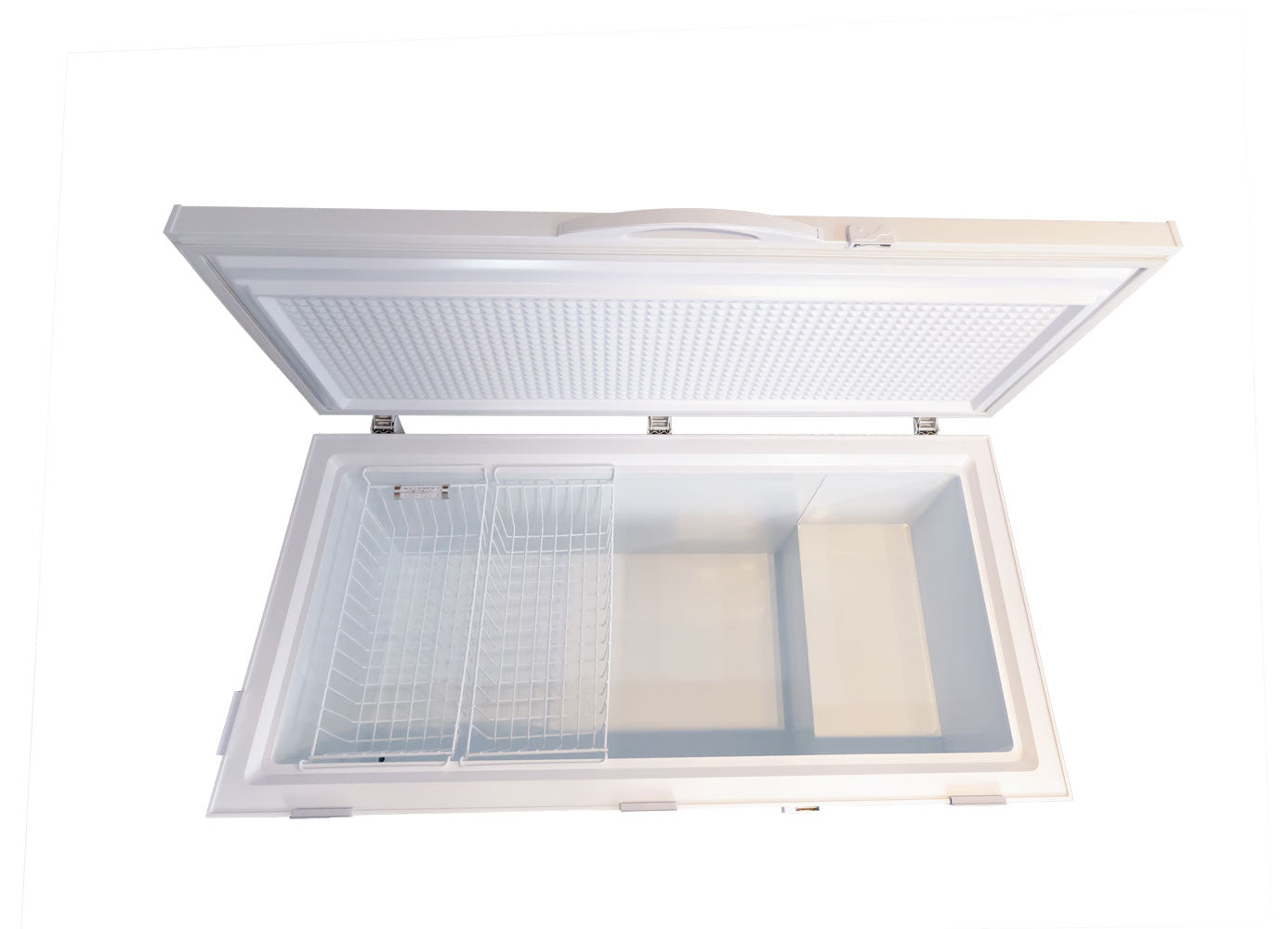 Nella 60 Chest Freezer with Solid Flat Top - Energy Efficient Upright Deep Freezer for Home, Garage & Commercial Use - Perfect for Storing Meat, Frozen Foods & Bulk Groceries