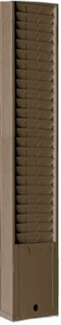 Durable Metal Time Card Holder Rack - Endure Model 168 with 25 Slots for 5.5