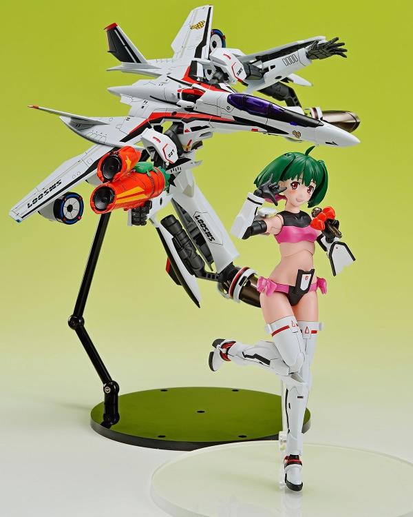 Aoshima ACKS No.MC 09 Macross VFG Variable Fighter Girls VF-25F Messiah Ranka Lee Model Kit - Anime Collectible for Display & Gifting