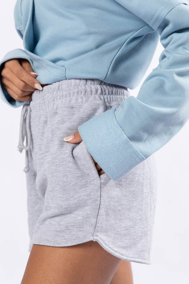 Play Maker Heather Grey Lounge Shorts for Women - Soft & Comfortable Sleepwear & Loungewear - Perfect for Relaxing at Home, Yoga, or Travel