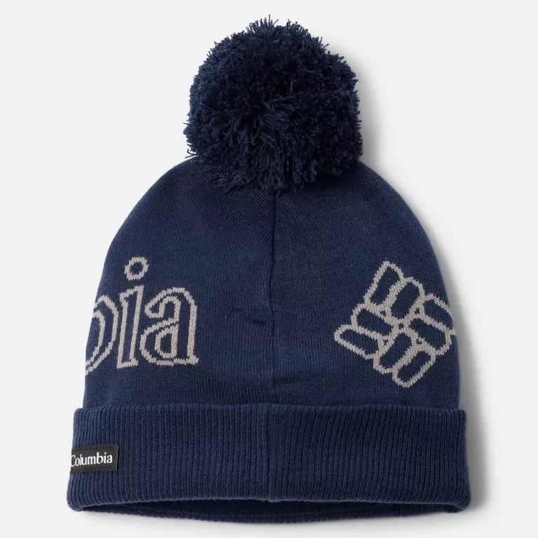 Columbia Men's Collegiate Navy Polar Powder Beanie - Warm Winter Hat for Skiing, Snowboarding & Outdoor Activities