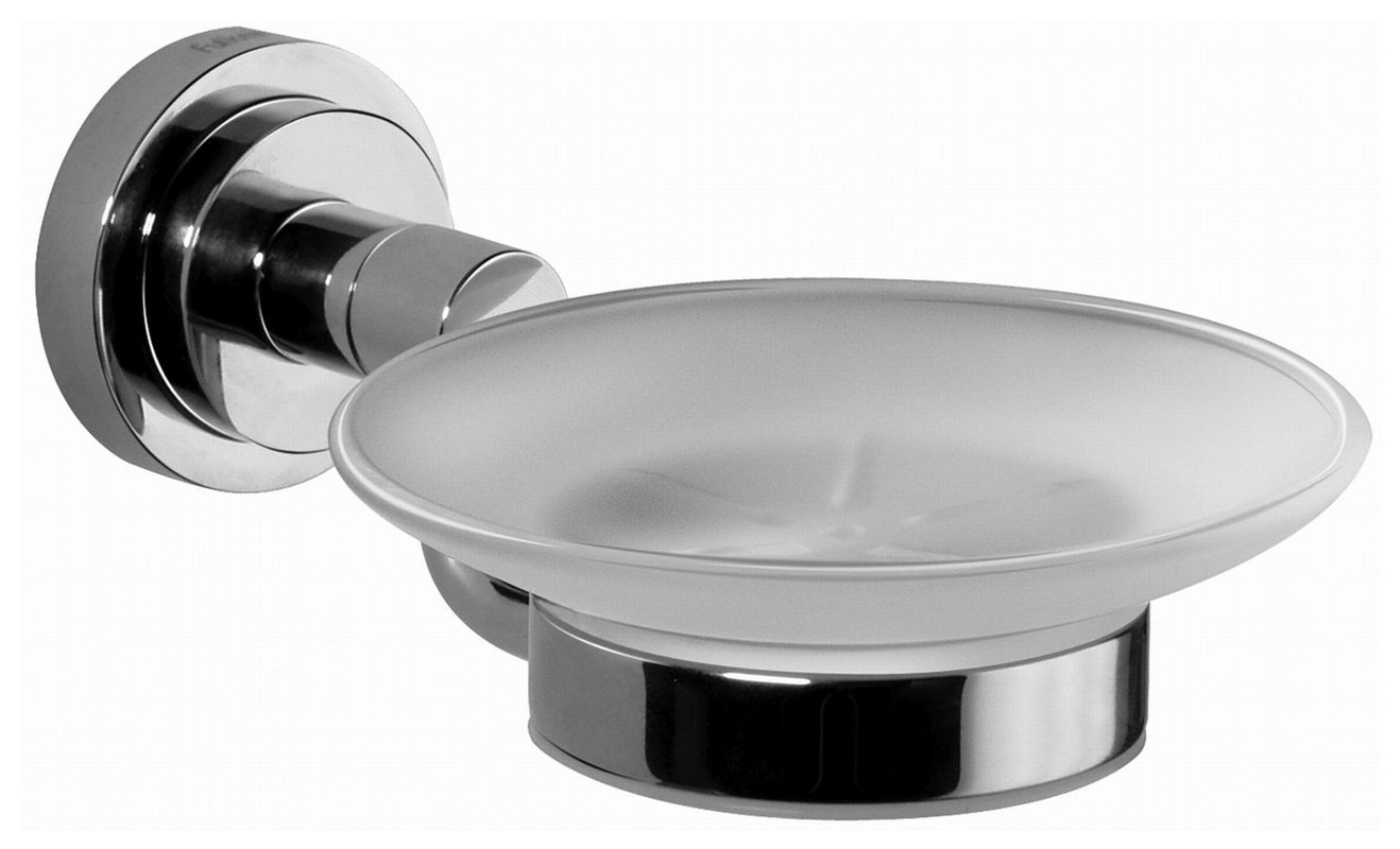 Graff G-9141-PN Polished Nickel Soap Dish Holder - Elegant Bathroom Organizer for Showers, Sinks & Countertops