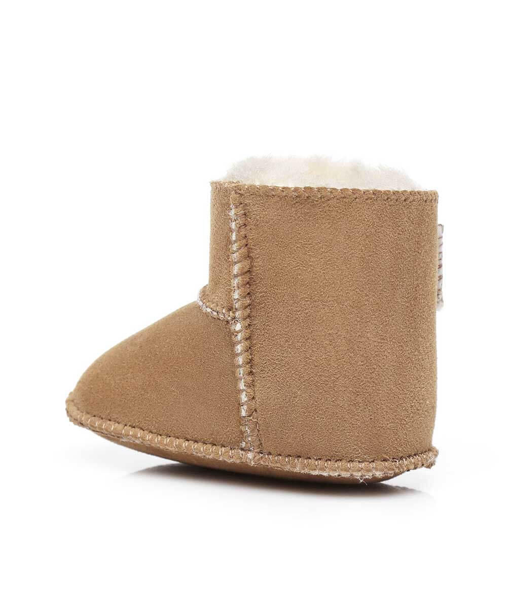 UGG Baby Beanie Bootie Gift Set - Soft Wool Booties & Hat for Newborns & Infants | Perfect Baby Shower Gift & Winter Outfit Accessories