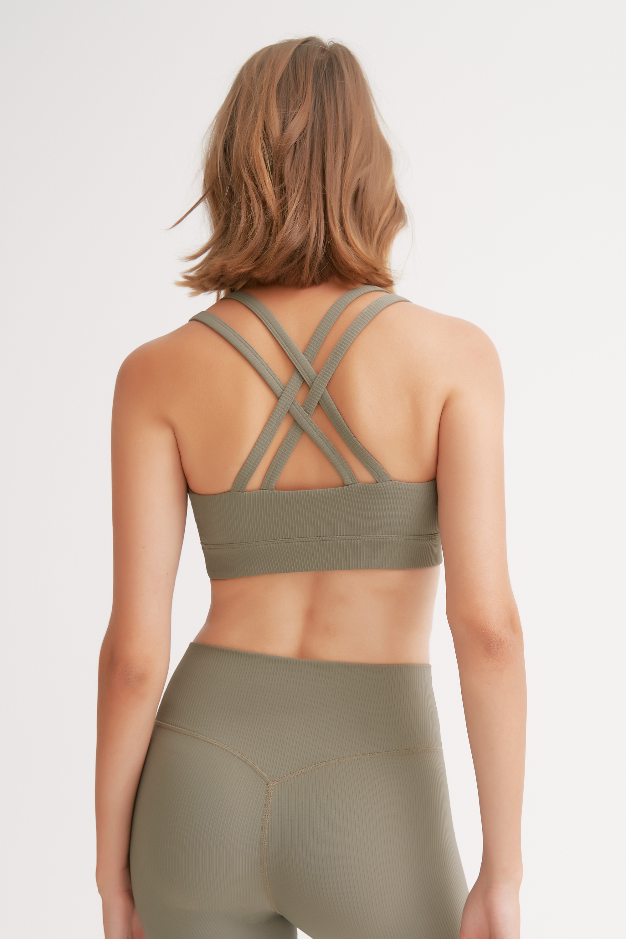 Emma Cross Back Ribboned Bra - Comfortable Lace Bralette for Women, Perfect for Yoga, Lounge & Everyday Wear