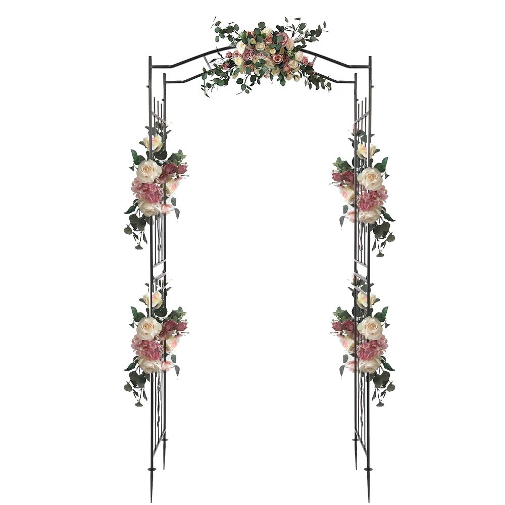 Wrought Iron Bridge Roof Arches - Sturdy Plant Climbing Frame for Ivy, Roses & Vines | Perfect for Garden Trellis, Pergola Decor & Outdoor Landscaping