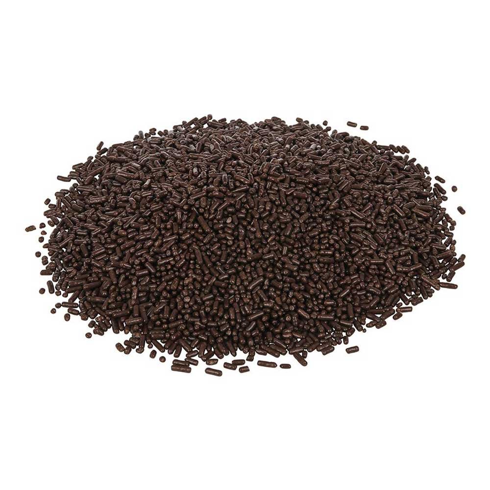 Sprinkle King Non-Hydrogenated Medium Chocolate Decorettes - 6 Pound Bulk Pack (4 Bags) - Perfect for Baking, Cupcake Decorating & Dessert Toppings