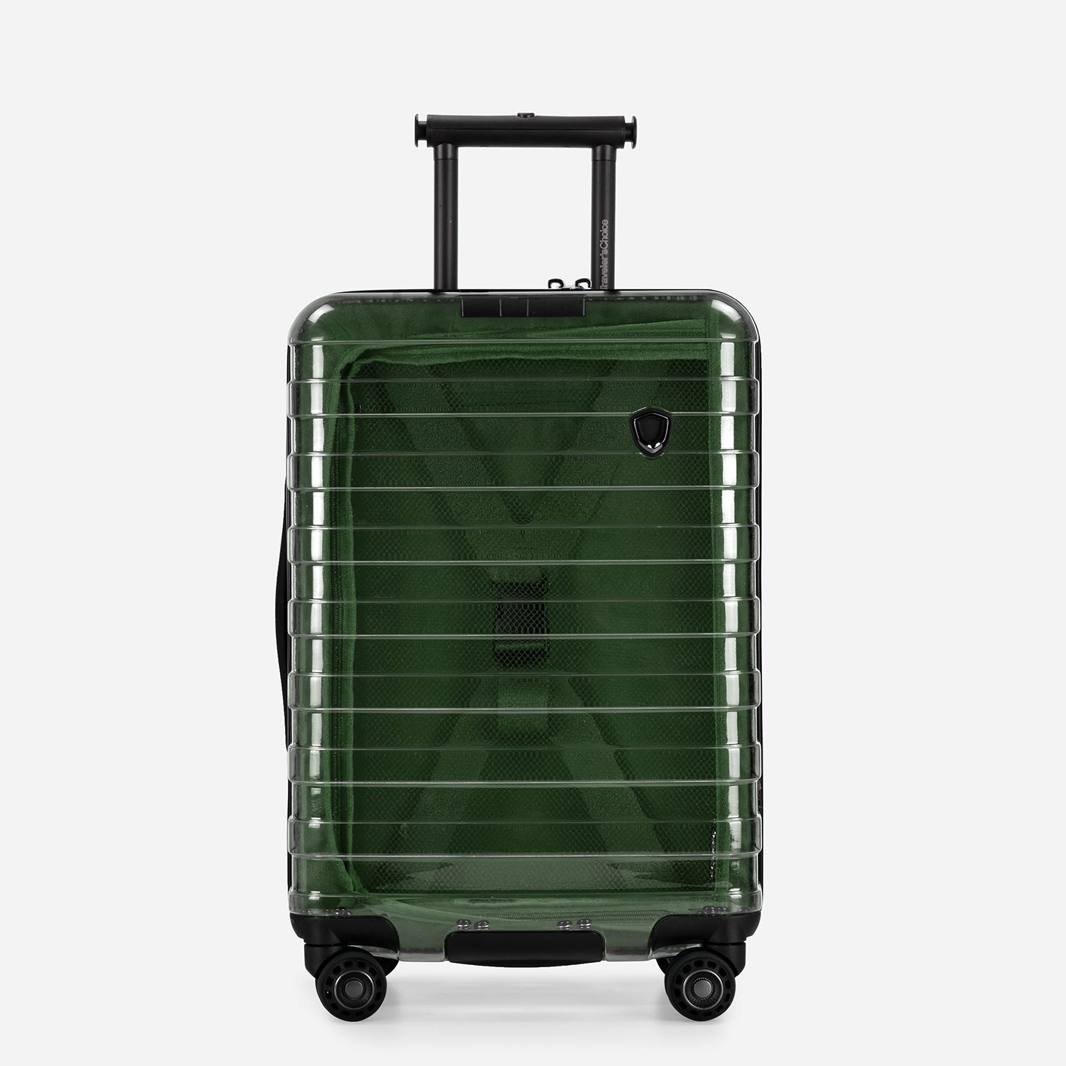 Millennial II Clear Transparent Carry On Luggage - Lightweight Durable Suitcase for Travel, Business Trips & Weekend Getaways