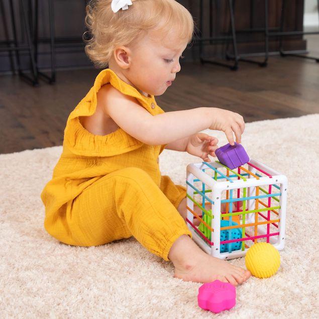 Fat Brain Toys InnyBin - Sensory Baby Toy for Fine Motor Skills Development - Perfect for Playtime, Learning & Toddler Activities at Home or Daycare