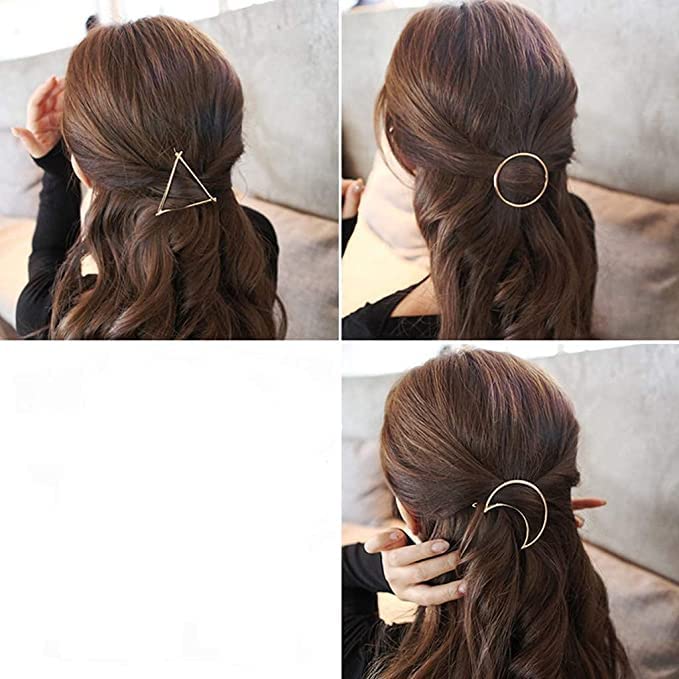 LATEXO 3-Piece Korean Style Pearl Metal Hair Clips Set - Women's Barrettes, Hairpins, Duckbill Hair Accessories for Wedding, Party & Everyday Use (Pack of 3)