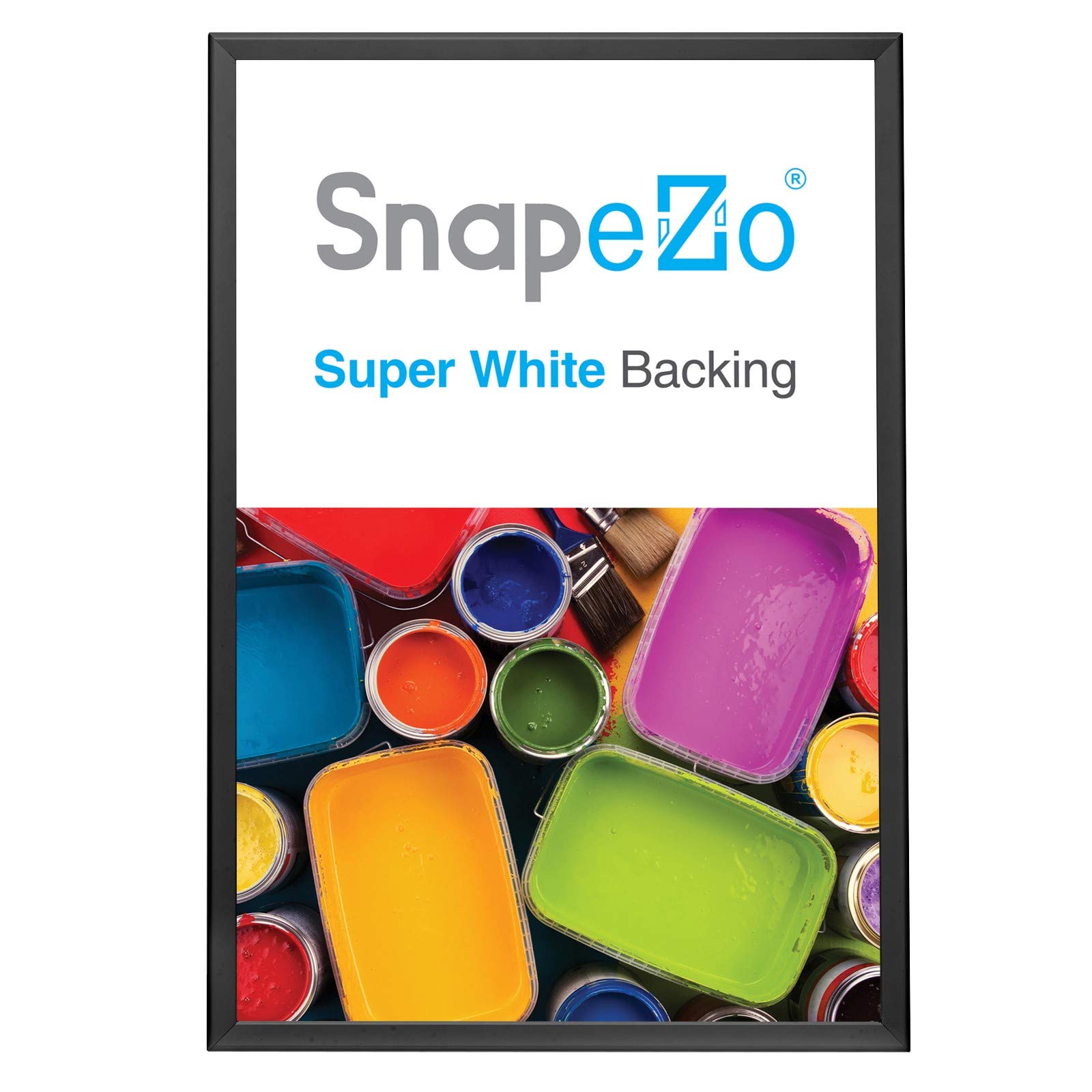 SnapeZo 3-Pack 27x40 Inches Black Movie Poster Frames - Front Loading Snap Frames with 1.25