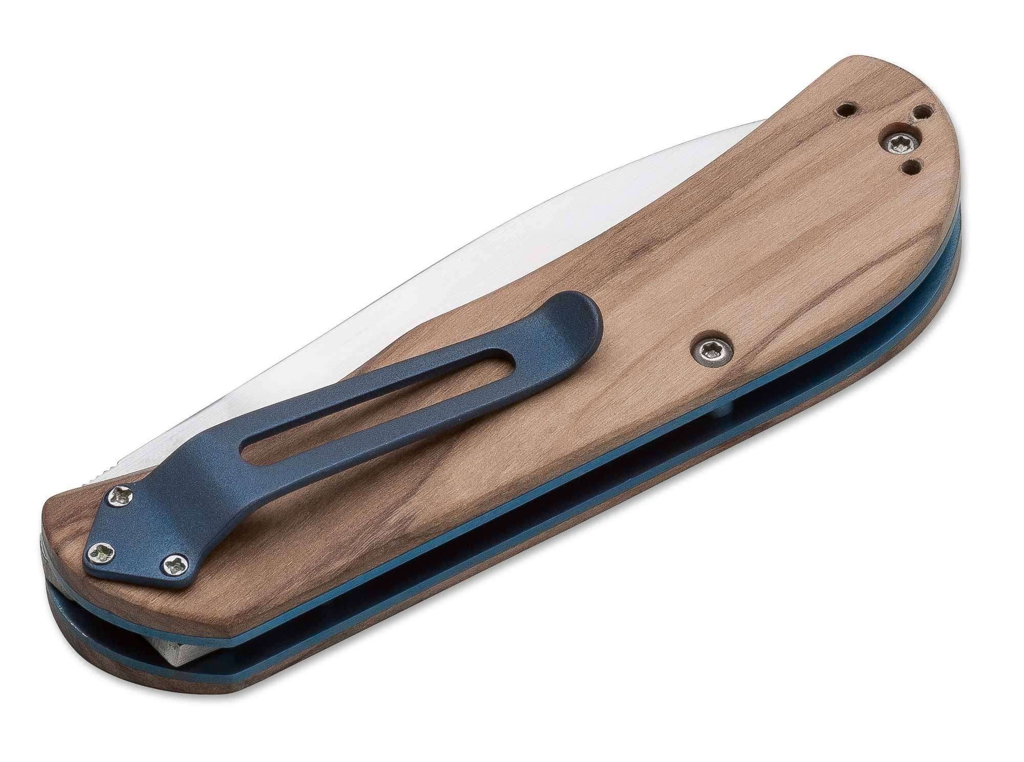 BOKER PLUS Folding Pocket Knife - Premium Brown Handle, Sharp Stainless Steel Blade for Outdoor Camping, Hiking & Everyday Carry (EDC)