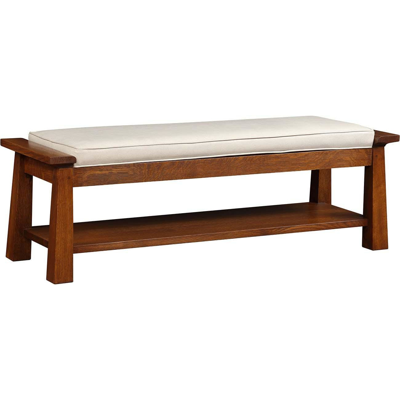 Park Slope Bench - Modern Wooden Bench for Home, Garden & Outdoor Seating | Durable & Stylish Patio Furniture for Backyard, Porch & Entryway