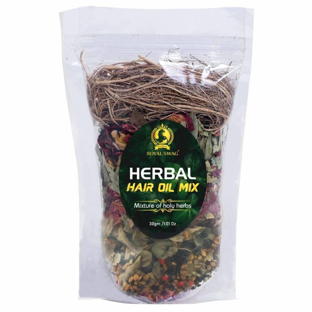 Royal Swag Ayurvedic Herbal Hair Oil - 30g x 2 Pack for Hair Growth & Scalp Care | Natural Ayurvedic Herbs Infused Oil for Stronger, Healthier Hair | Perfect for Daily Hair Care Routine & Ayurvedic Treatment