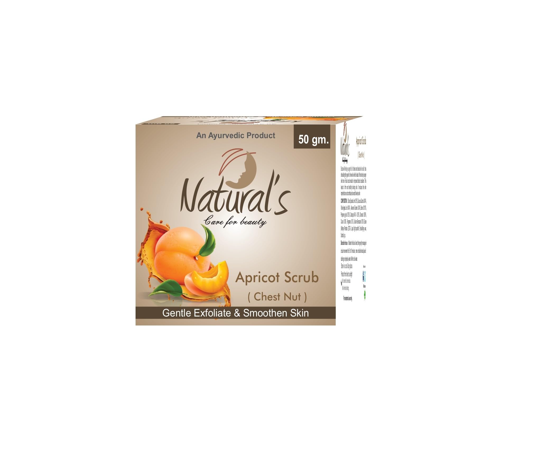 Natural's Care Apricot Scrub for Face & Body - Exfoliating Dead Skin Remover, 50g - Gentle Facial & Body Scrub for Smooth Skin | Perfect for Daily Skincare Routine & Spa Treatment