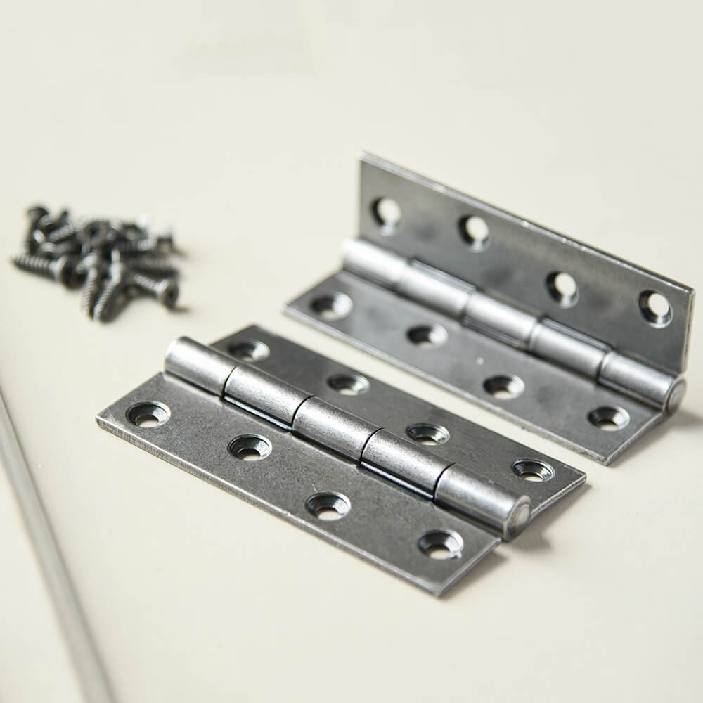 Premium Pewter Butt Hinges - Heavy Duty Pair for Cabinet & Furniture Doors - Perfect for Home Improvement & DIY Projects