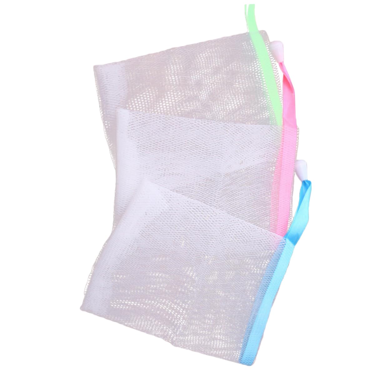 10PCS Exfoliating Mesh Soap Saver Pouches - Bubble Net for Handmade Soap (Random Colors) - Gentle Body & Facial Scrubber for Deep Cleansing - Perfect for Shower, Bath & Spa Exfoliation