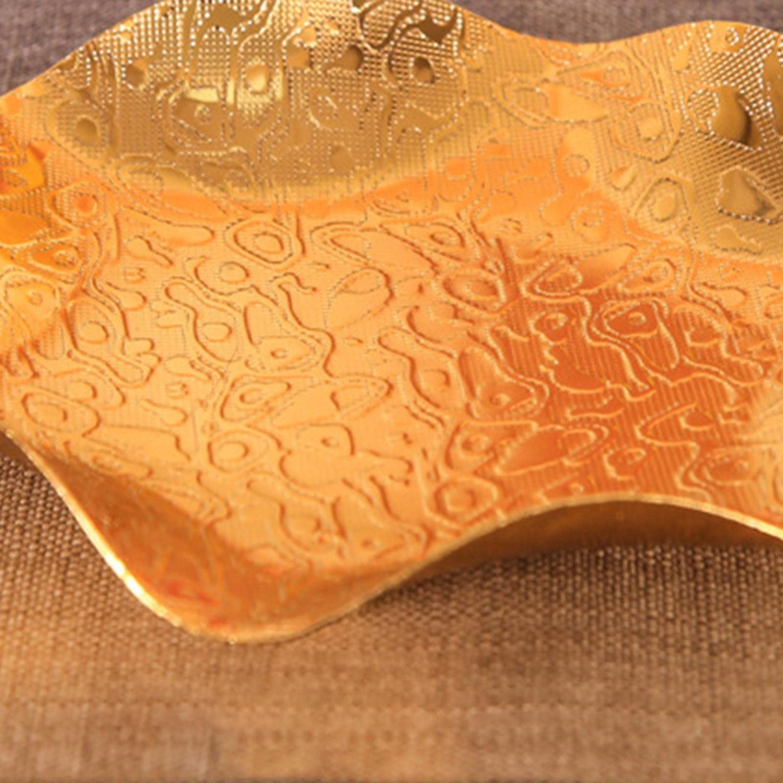 Golden Metal Candy Storage Container - Elegant Fruit Plate for Home, Wedding, Party & Banquet - Perfect for Snacks, Desserts & Candy Display