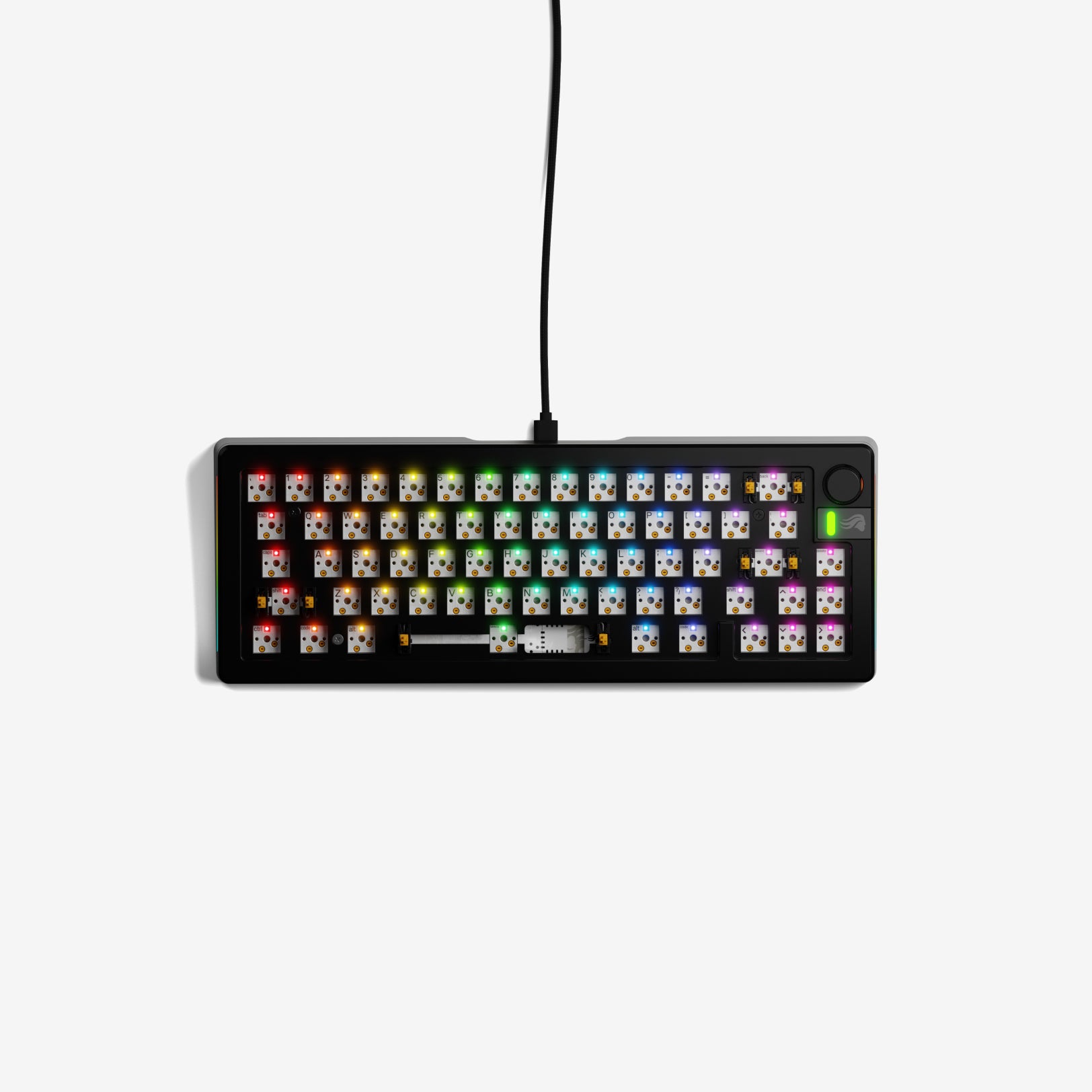 GMMK 3 PRO 60% Hot-Swappable Mechanical Gaming Keyboard Barebones Kit - Compact RGB Backlit for PC/Mac, Perfect for Esports & Typing Enthusiasts