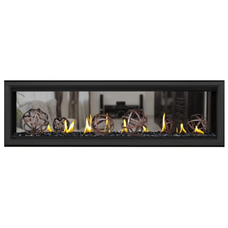 Napoleon Vector 62 See Through Linear Direct Vent Gas Fireplace - LV62N2 | Modern Home Heating Solution for Living Rooms & Patios