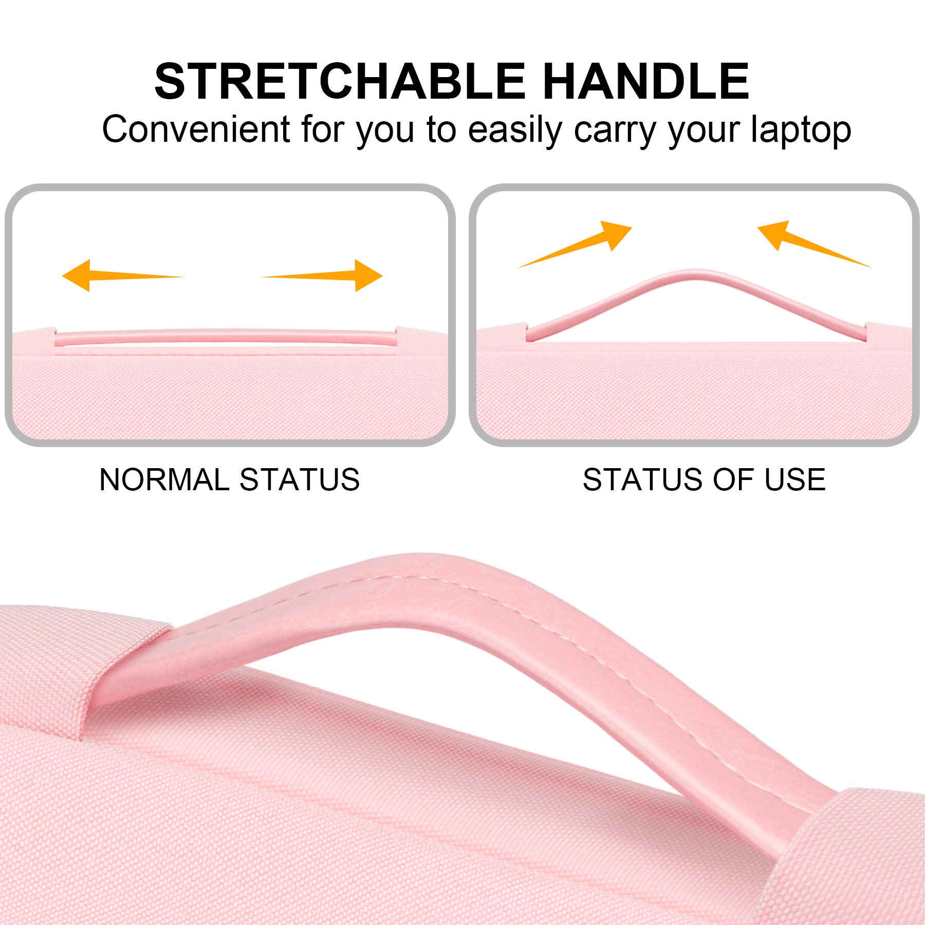 360° Protective Chromebook Case for 11-13 Inch Laptops - Compatible with Acer, HP, Lenovo, Dell, Samsung, ASUS Chromebook Spin 311 & Microsoft Surface Pro 11th Gen - Waterproof Laptop Sleeve with Copilot+PC Support - Pink Computer Bag for School, Office & Travel