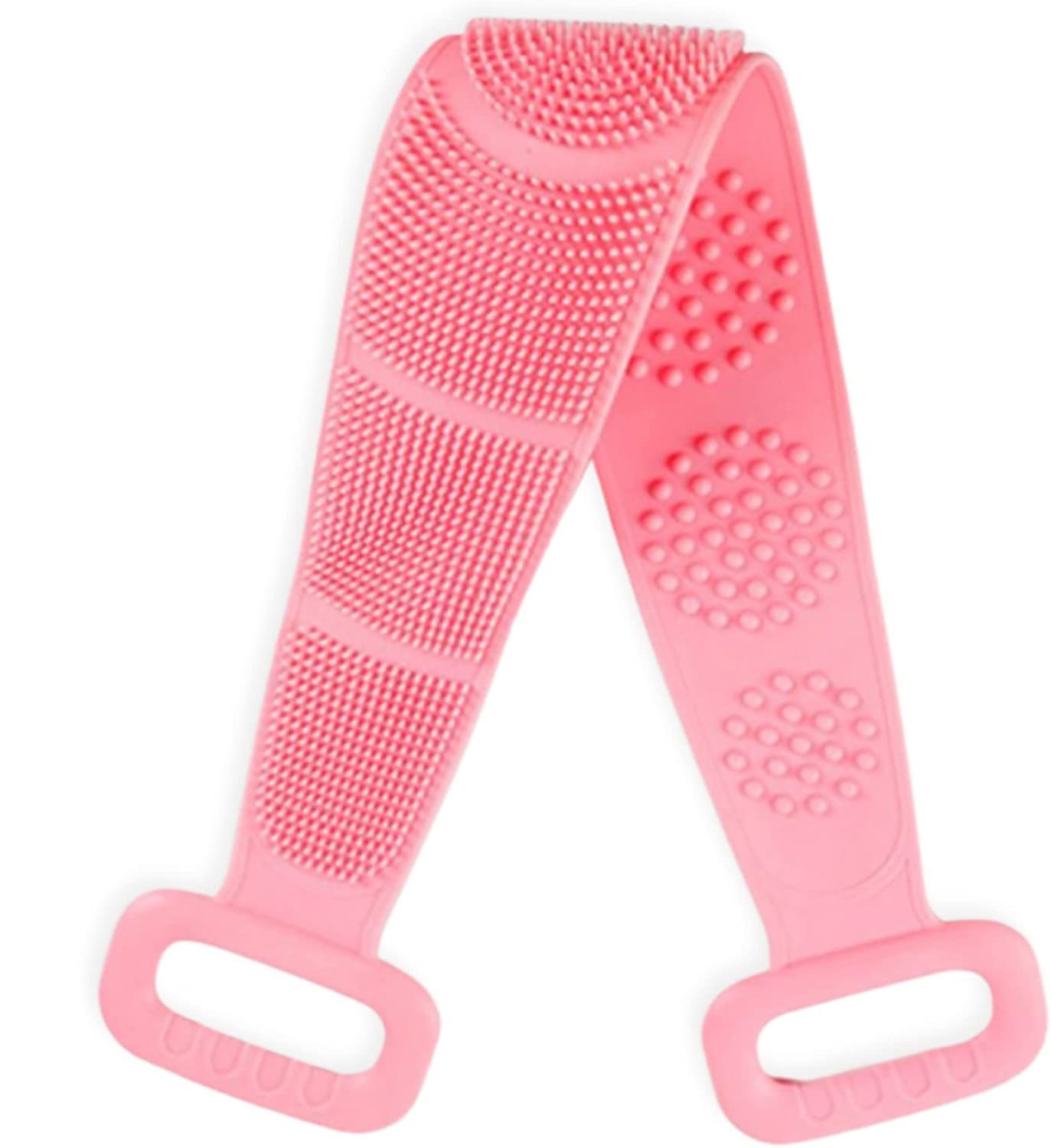 Premium Silicone Body Scrubber Belt - Exfoliating Bath Brush for Deep Cleansing & Dead Skin Removal - Gentle Skin Care for Men, Women & Kids - Perfect for Shower, Spa & Daily Hygiene (Color May Vary)