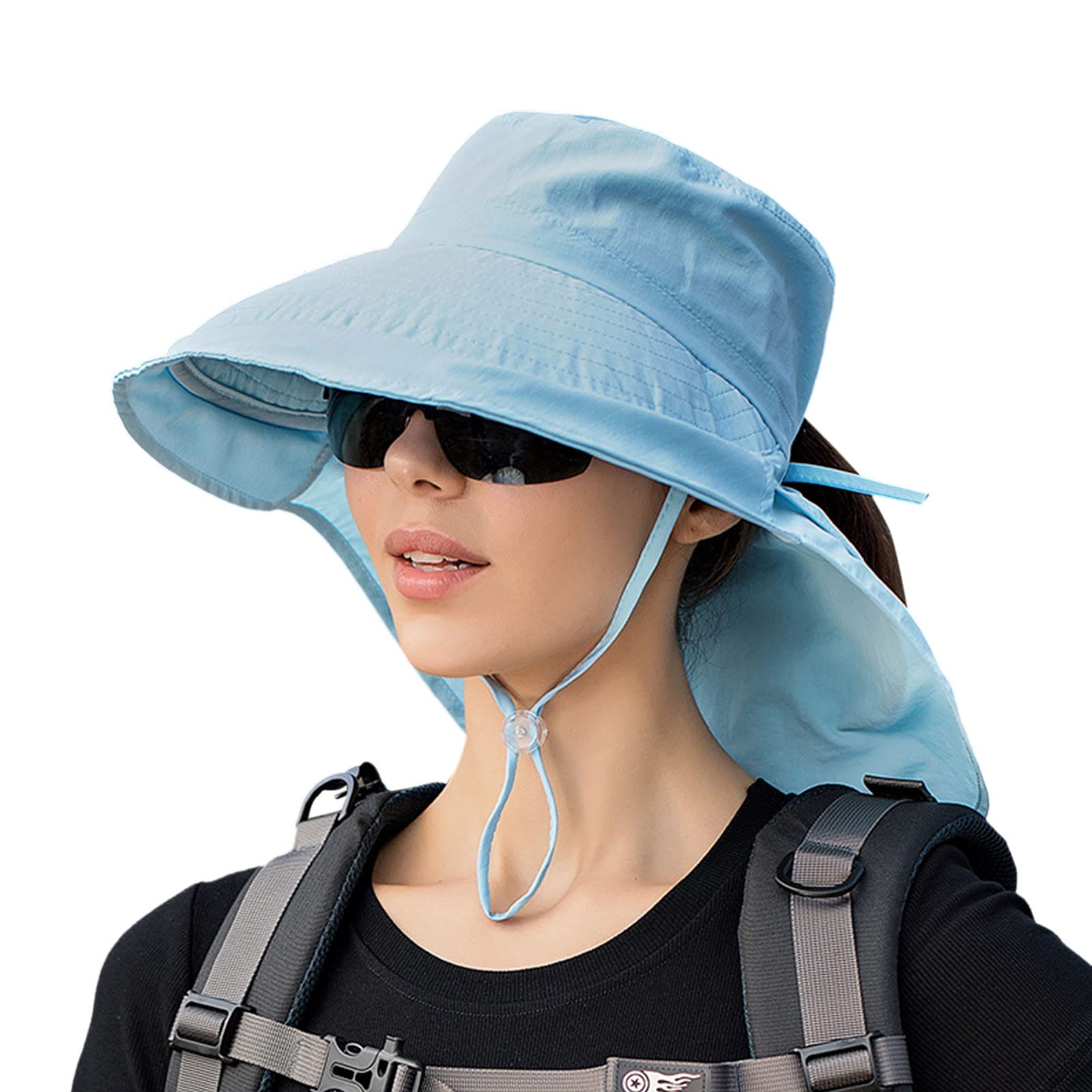 Women's Outdoor Sports Sun Hat - UPF 50+ UV Protection Wide Brim Hat for Hiking, Running, Beach - Lightweight & Breathable Summer Sun Hat for Women