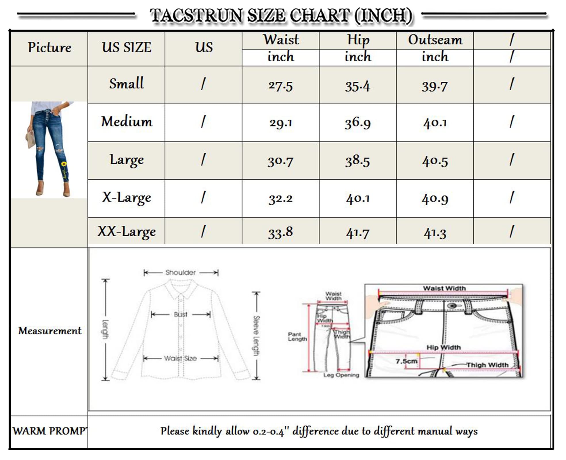 Women's Ripped Skinny Jeans - Mid Rise Stretch Denim Pants with Butt Lifting Design | Perfect for Casual Outfits, Night Out & Street Style Fashion