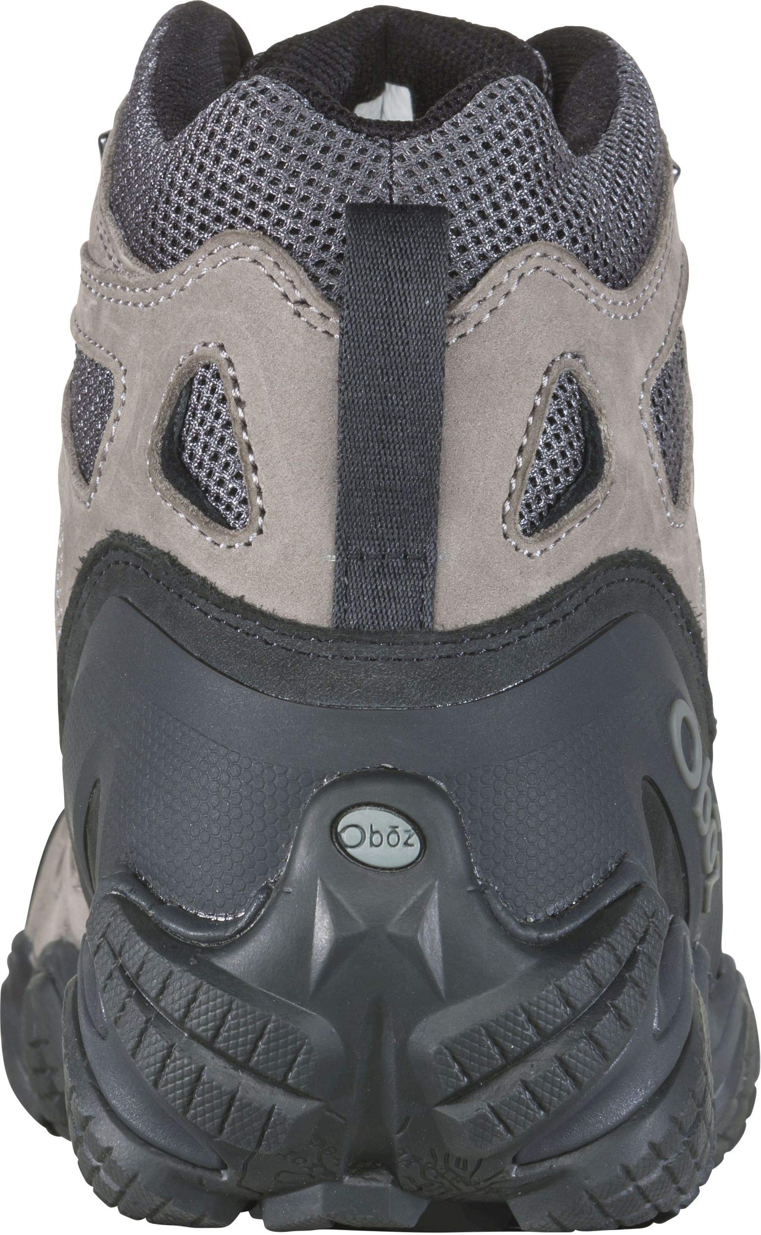 Oboz Men's Sawtooth II Mid Waterproof Hiking Boots - Lightweight & Durable for Outdoor Adventures - Ash Size 12 - Perfect for Trail Hiking, Backpacking & Mountain Climbing