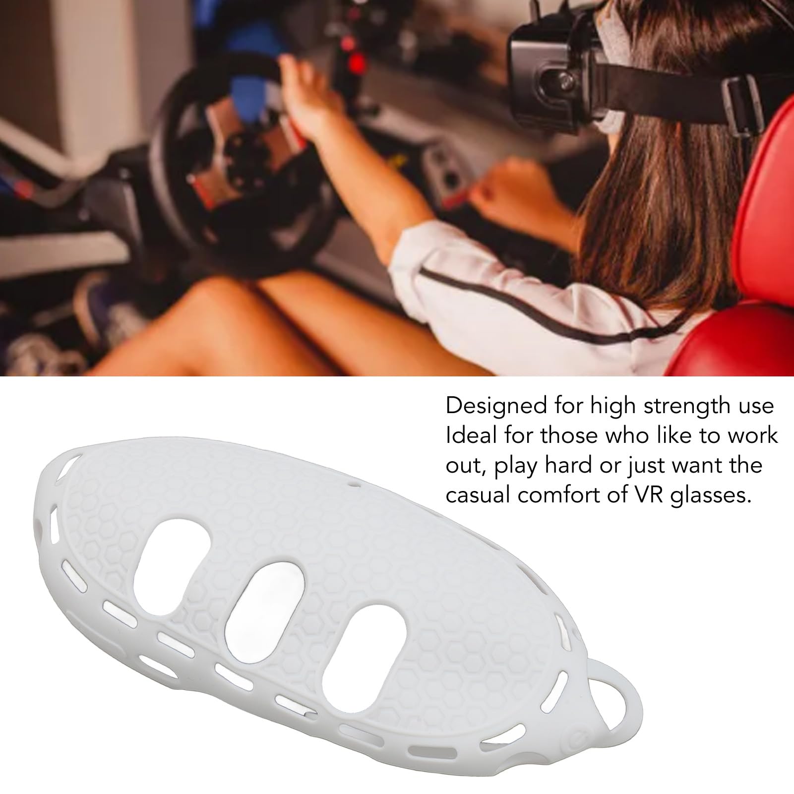 Premium Silicone VR Headset Cover - Precise Fit for Oculus Quest 2, Meta VR, HTC Vive - Anti-Scratch & Heat Dissipation Protection Case - Perfect for Gaming, Virtual Reality Experiences & Headset Storage