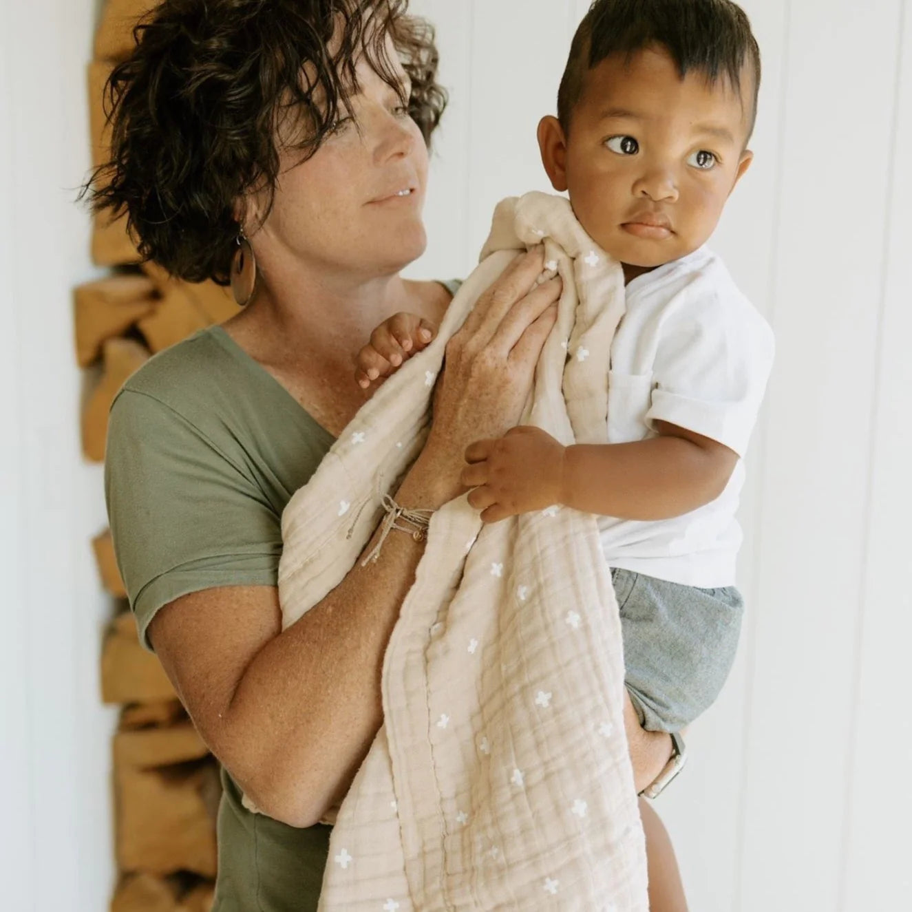Soft Organic Cotton Muslin Baby Quilt - Breathable & Lightweight Blanket for Newborns, Infants & Toddlers - Perfect for Nursery, Swaddling, Stroller & Playtime