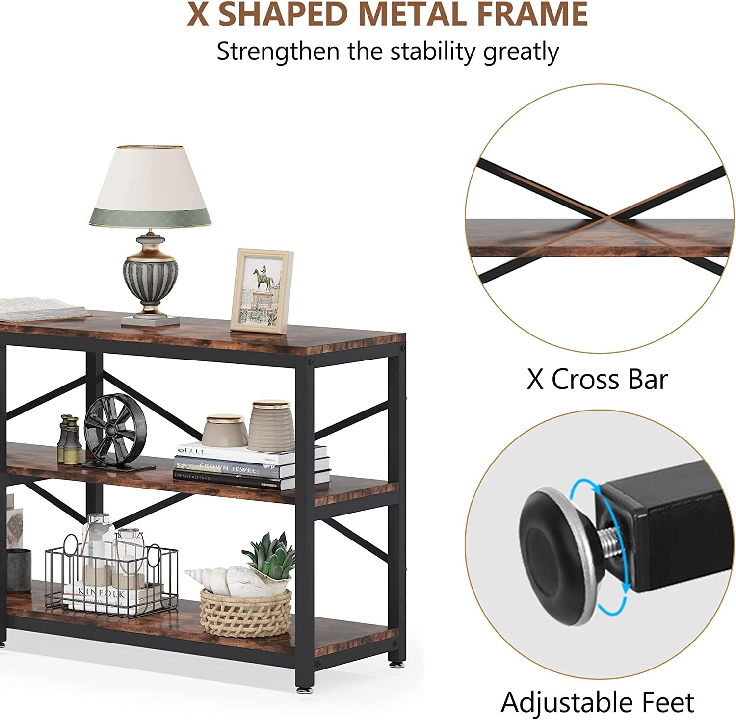 3 Tier Console Table - 70.9