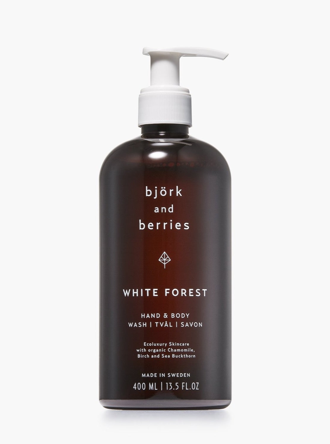 Bjork & Berries White Forest Hand & Body Wash - Natural Moisturizing Soap for Dry Skin - Perfect for Spa, Bath & Relaxation at Home