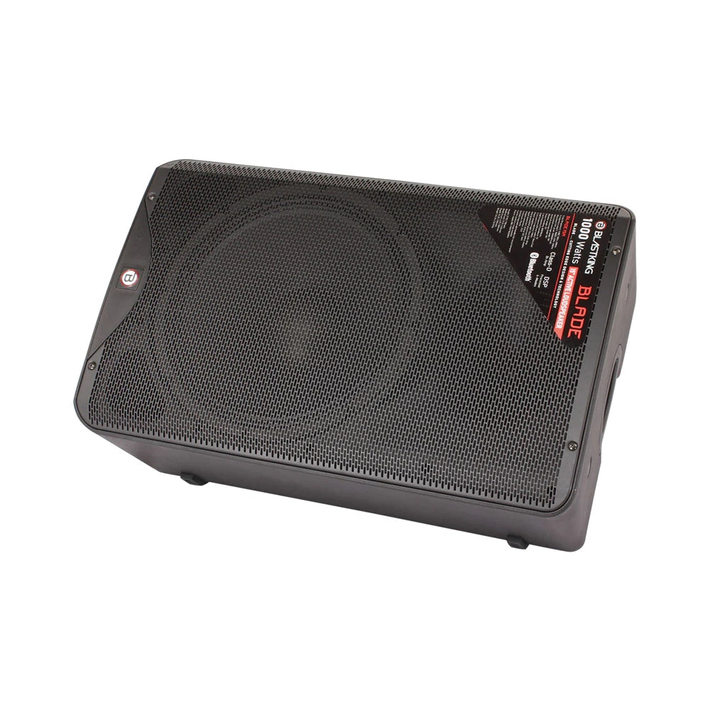 Blastking BLADE15A 15 Inch 1000W Active PA Speaker with DSP Processor - Perfect for Live Music, DJ Performances, and Outdoor Events