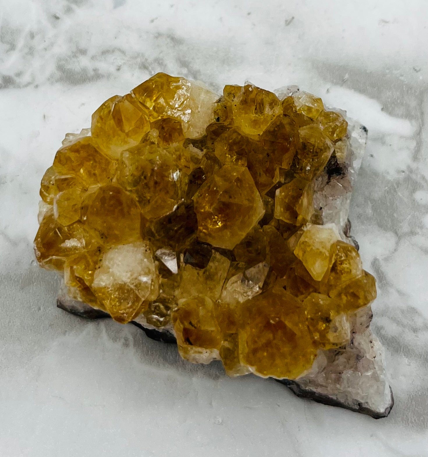 Natural Citrine Crystal Cluster - 44g Raw Healing Stone for Meditation, Reiki, and Home Decor | Positive Energy & Spiritual Growth