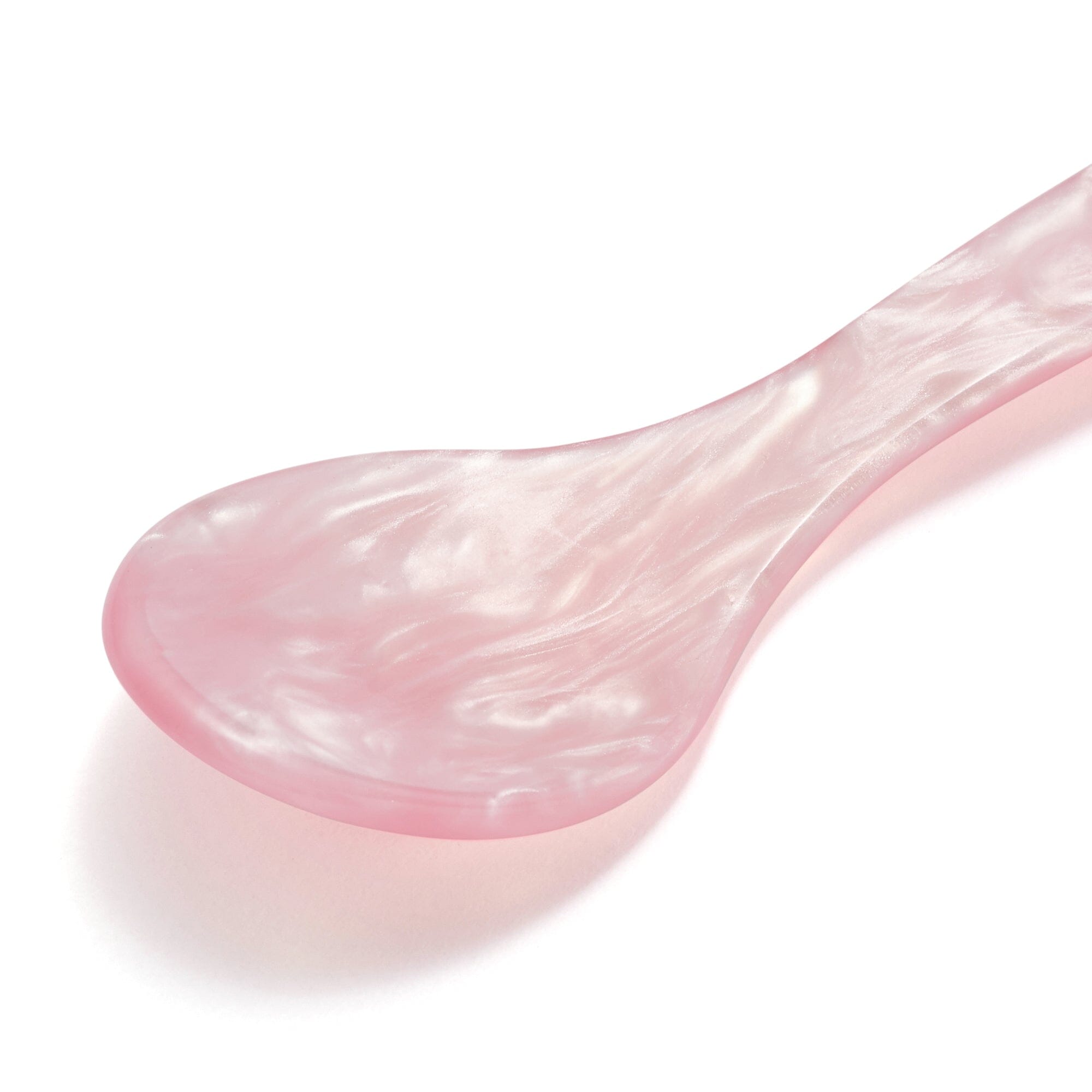 Pink Marble Dessert Spoon Set - Elegant Cake & Ice Cream Serving Utensils for Parties, Tea Time & Home Dining