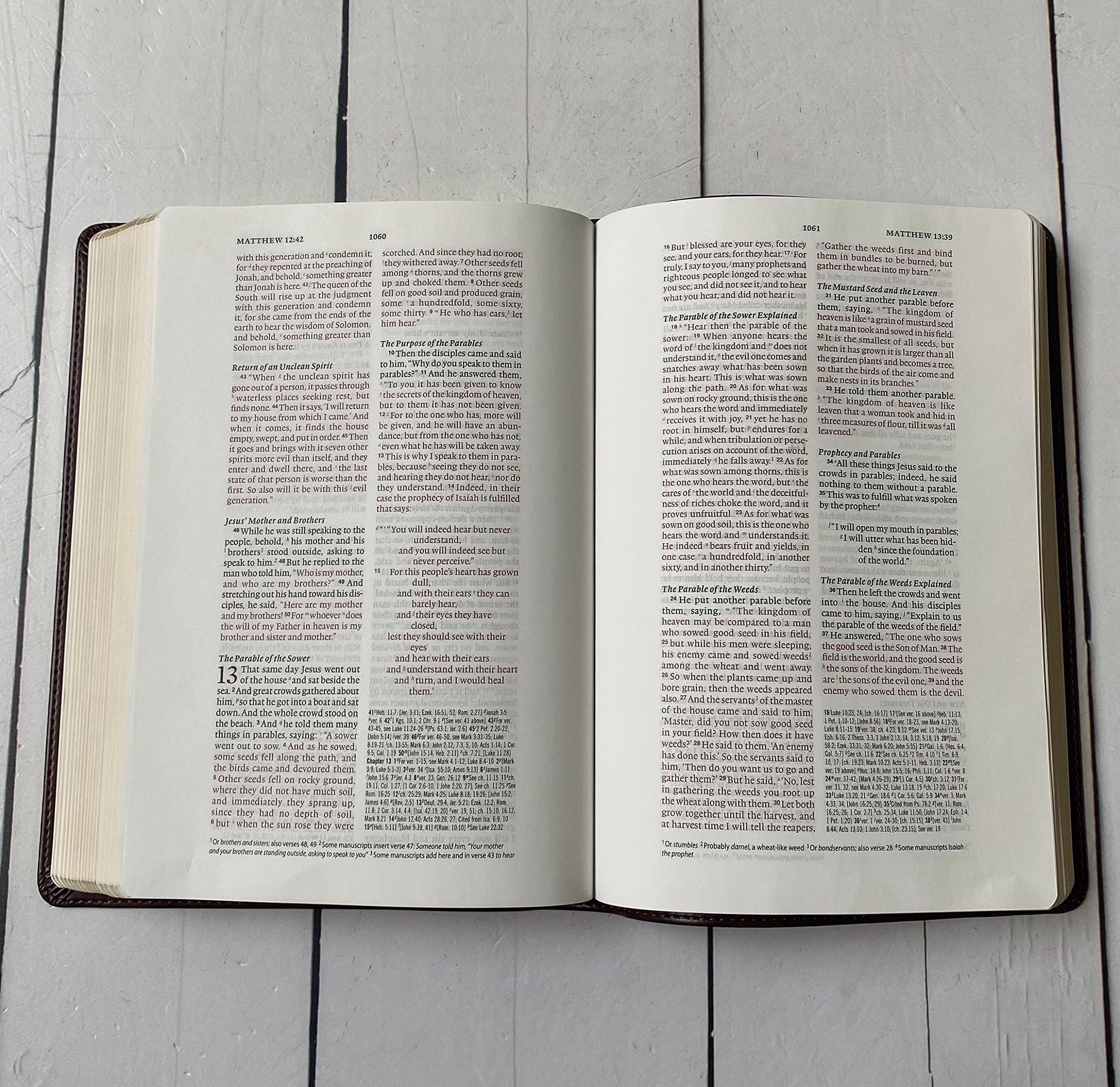 Hand Lettered & Laser Engraved ESV Wide Margin Red Letter Bible - Personalized Christian Gift with Custom Name Engraving | Perfect for Baptisms, Weddings & Bible Study