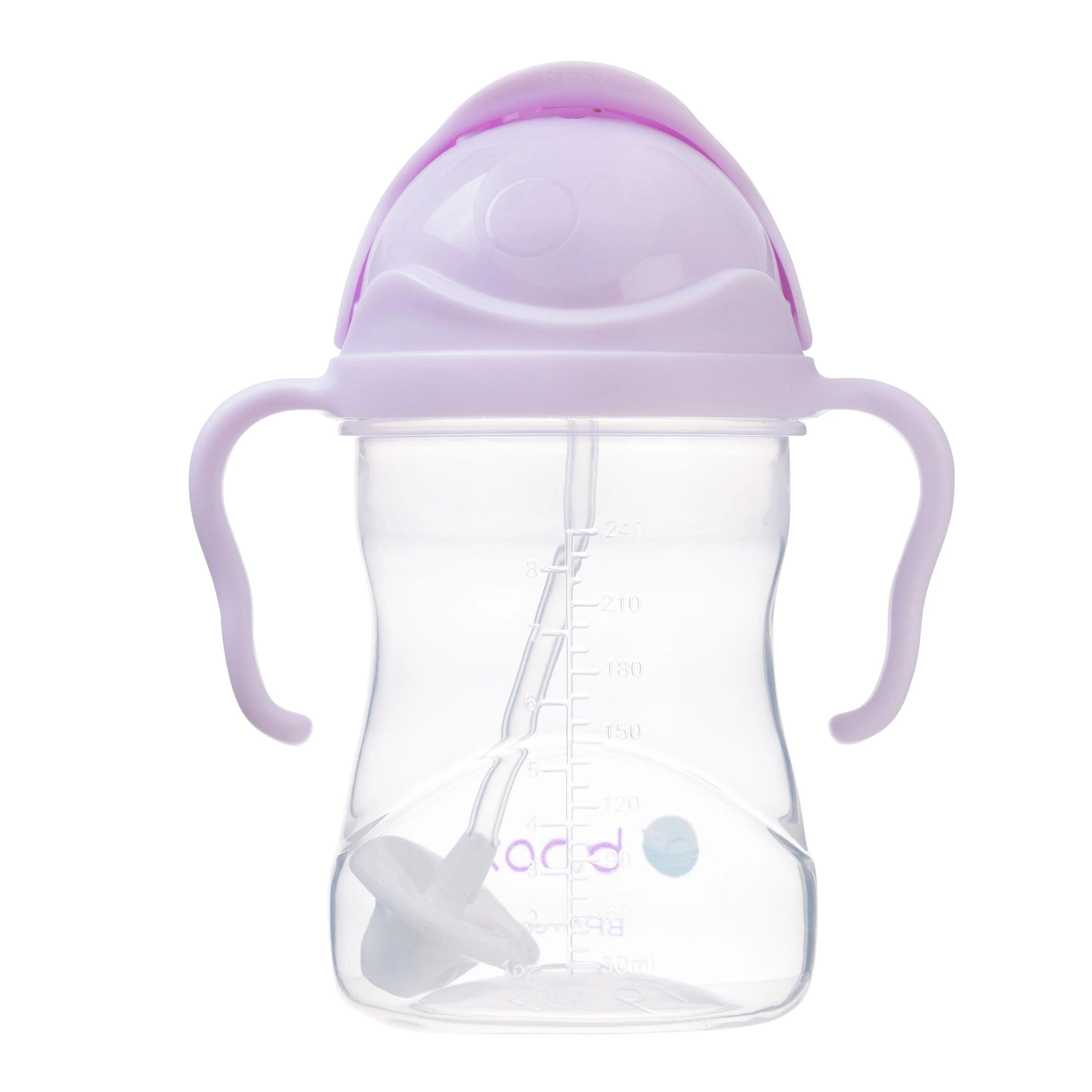 b.box Baby & Toddler Sippy Straw Cup 8oz/240ml - Leak Proof Spill Proof Drinking Cup for Infants & Kids - Perfect for Daycare, Travel & On-the-Go Hydration