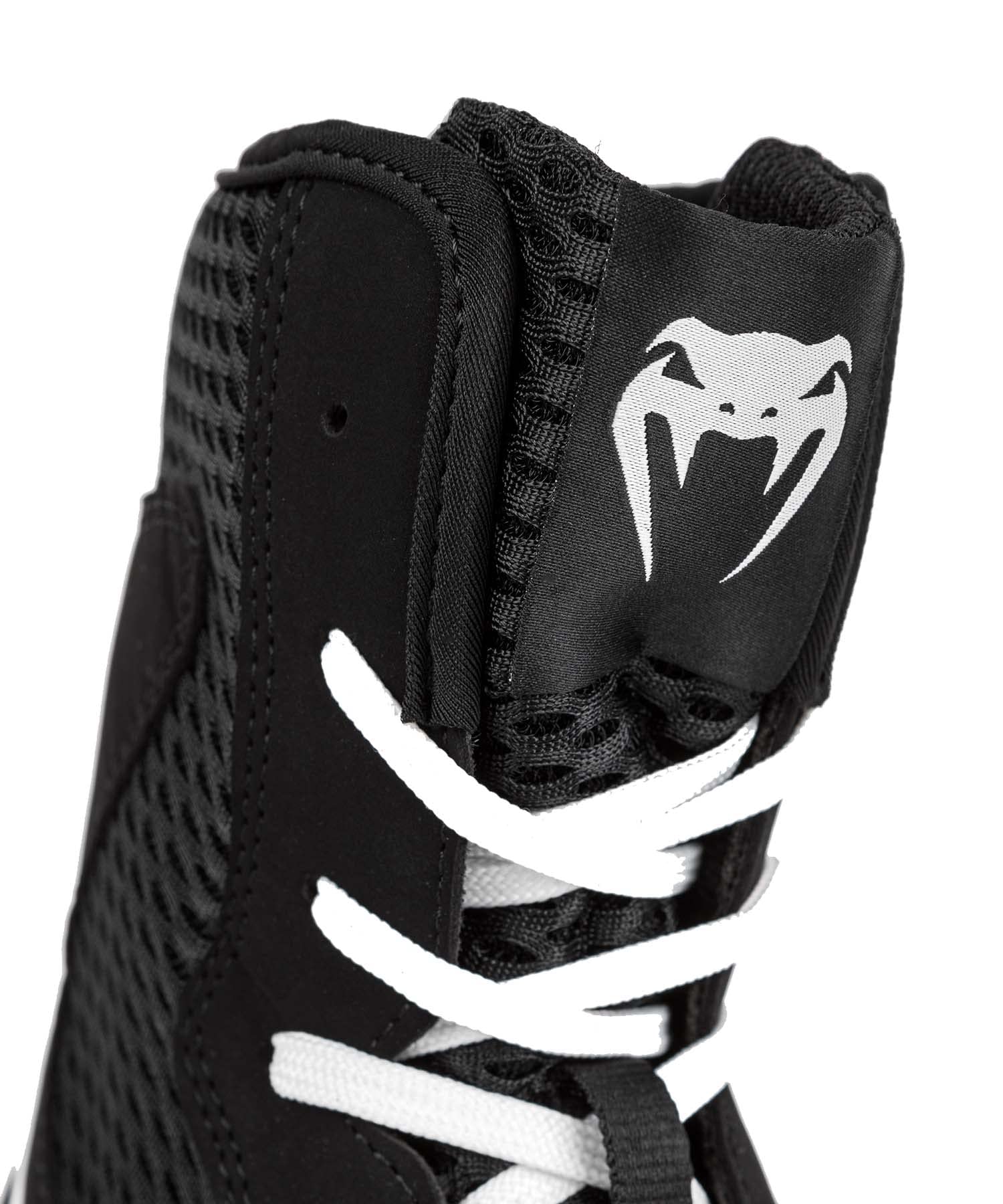 Venum Contender Boxing Shoes for Men & Women - Lightweight, Breathable & Durable MMA, Kickboxing & Training Footwear - Black/White - Perfect for Boxing Gyms, Martial Arts & Fitness Training