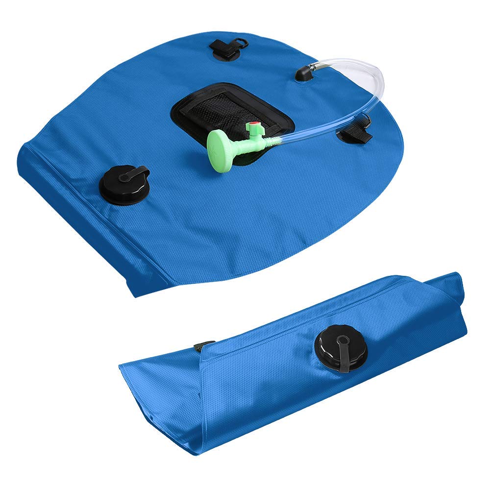 5 Gallon Solar Shower Bag - 20L Portable Camping Shower with Removable Hose & On/Off Switchable Shower Head | Perfect for Beach, Hiking, RV Trips & Outdoor Adventures | Ducha Portatil for Travel & Emergency Use
