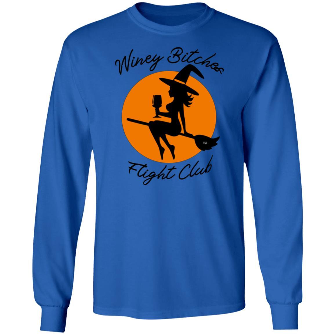 WineyBitches.Co Ultra Soft Cotton T-Shirt for Women | Wine Lovers Flight Club Tee | Perfect for Wine Tasting, Girls Night Out & Casual Wear
