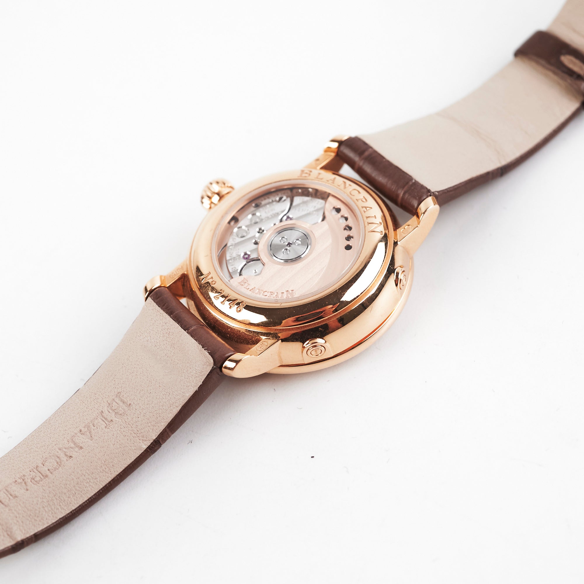 Blancpain Villeret 29mm Rose Gold Moonphase Diamond Watch for Women - Luxury Swiss Automatic Timepiece with Date Display & Diamond Bezel - Perfect for Formal Events, Weddings & Special Occasions