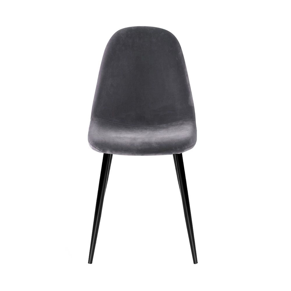 4 Pack Dark Grey Dining Chairs - Modern Kitchen & Dining Room Furniture Set for Home & Restaurant Use