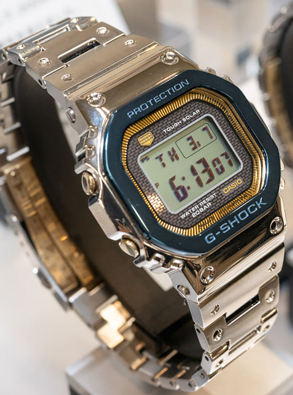 CASIO G-Shock GMW-B5000SS 2JR Limited Edition 50th Anniversary Full Metal 5000 Series Watch - Made in Japan, JDM - Perfect for Outdoor Sports, Military Use & Collector's Item