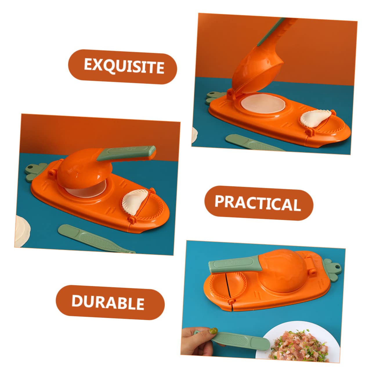 2-in-1 Dumpling Maker Machine - Premium PP Dough Press for Homemade Dumplings, Wontons & Pierogi | Perfect for Family Cooking & Asian Cuisine Lovers